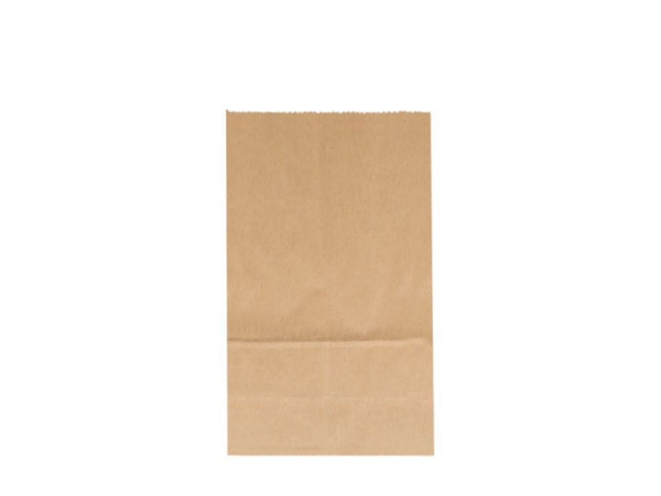 Paper Bag 8,8 x 17 x 5,5 cm (package 50 pc.) - natural brown Paper Bag 8,8 x 17 x 5,5 cm (package 50 pc.) - natural brown