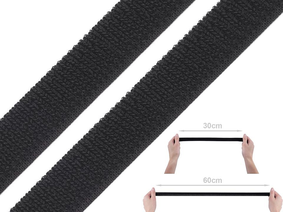 Elastic Loop Tape width 20 mm, Black, per metre Elastic Loop Tape width 20 mm, Black, per metre