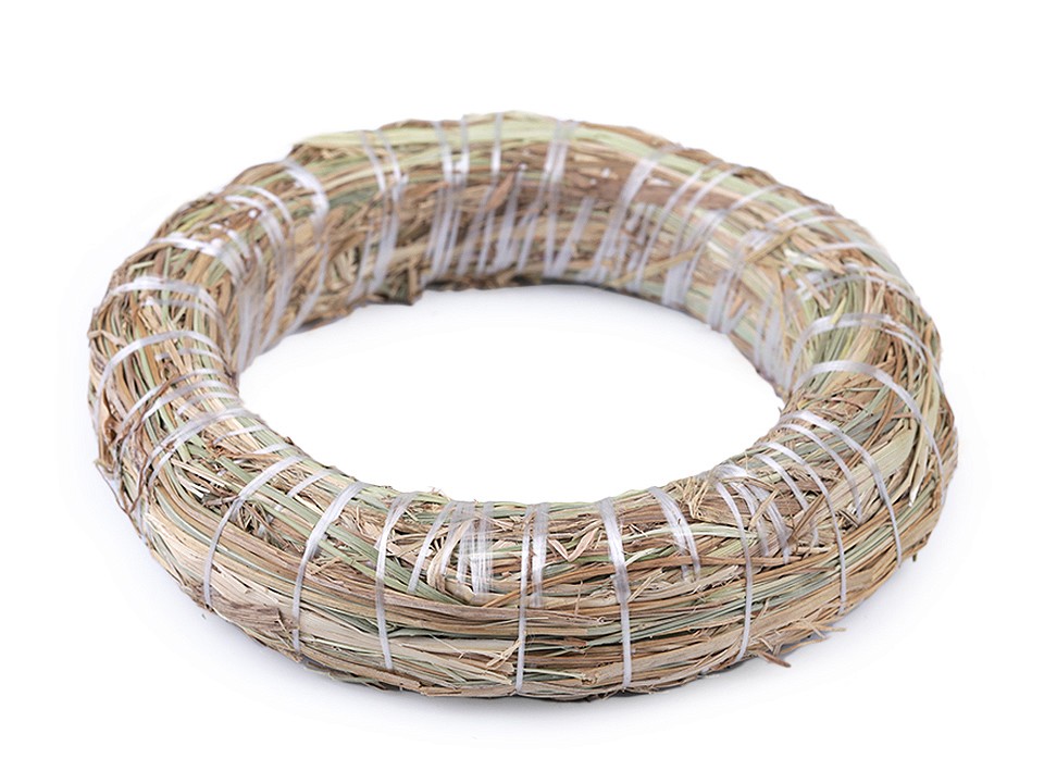 Straw Wreath Ø20 cm, ivory Straw Wreath Ø20 cm, ivory