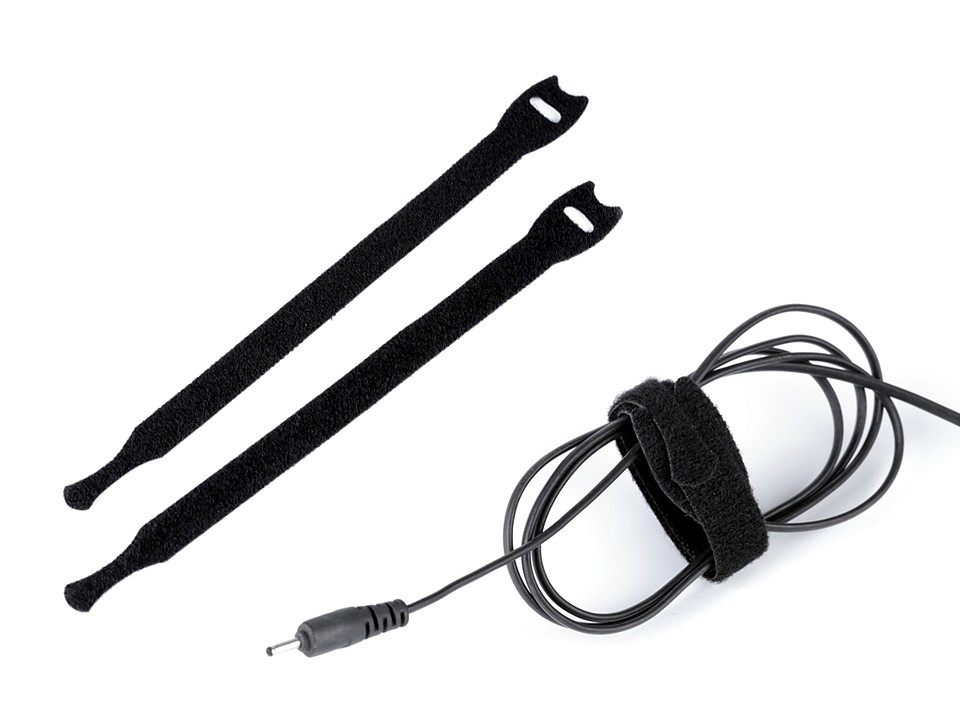 Velcro Cable Tie length 20 cm, black, 10 pc. Velcro Cable Tie length 20 cm, black, 10 pc.