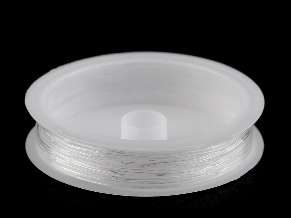 Clear Invisible Elastic Nylon Thread Ø1 mm, Transparent Clear Invisible Elastic Nylon Thread Ø1 mm, Transparent