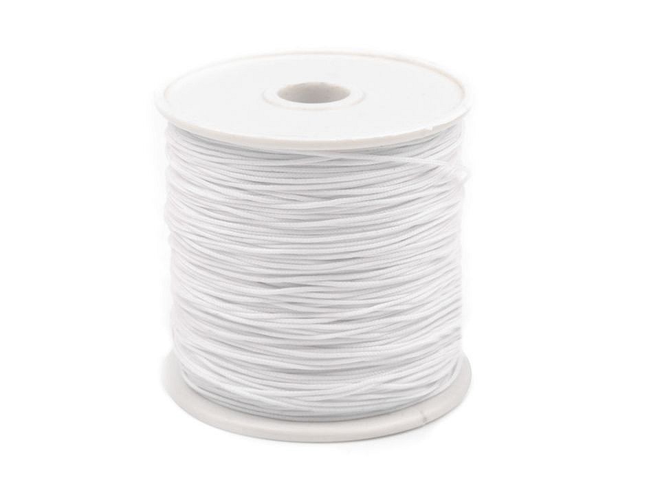 Cord PES Ø0.5 mm, white Cord PES Ø0.5 mm, white