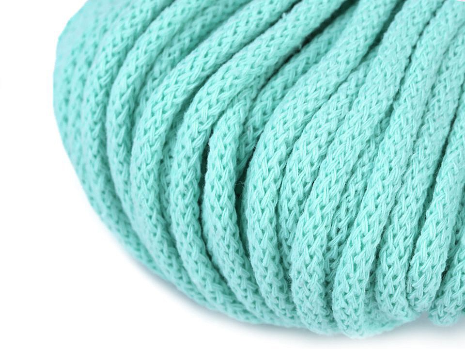 Cord / String Yarn Ø5 mm - mint, 10 ml. Cord / String Yarn Ø5 mm - mint, 10 ml.