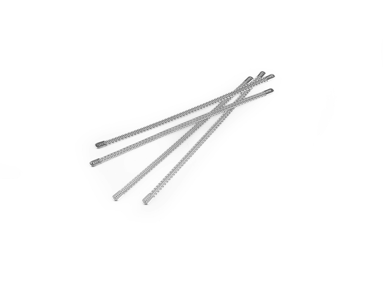 Spiral corset boning width 5 mm, several lengths - Silver (100 Pieces)