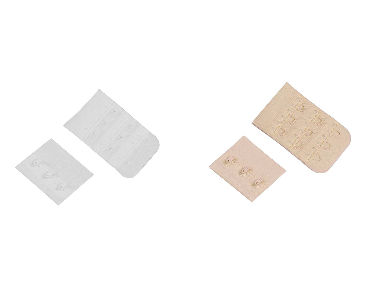 Bra extenders width 40 mm 3 rows - Nude (12 Pairs)
