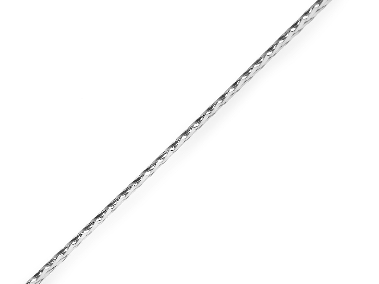 Christmas flat hollow cord with lurex width 2 mm - Gold lt. (1 Piece)