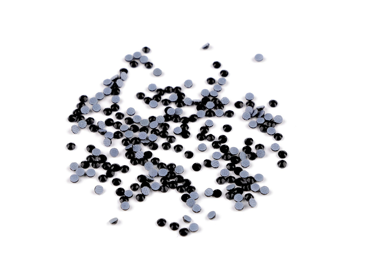 Iron-on hotfix rhinestones size ss6 - Black (7 Grams)