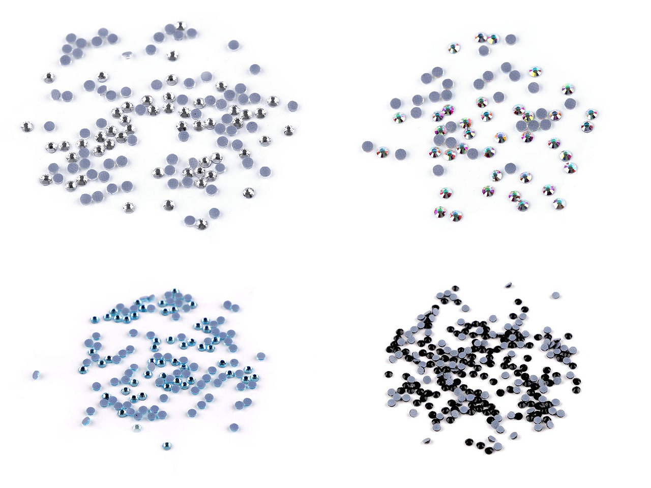 Iron-on hotfix rhinestones size ss6 - Black (7 Grams)