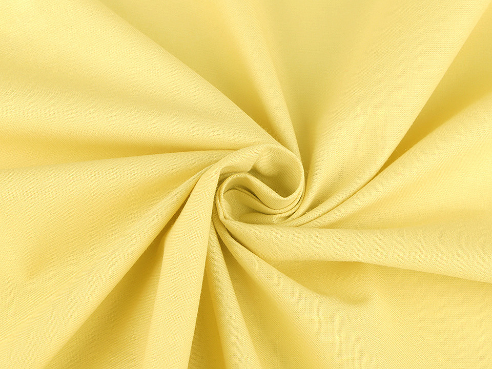 Cotton fabric / canvas single colour - Vanilla (1 Meter)