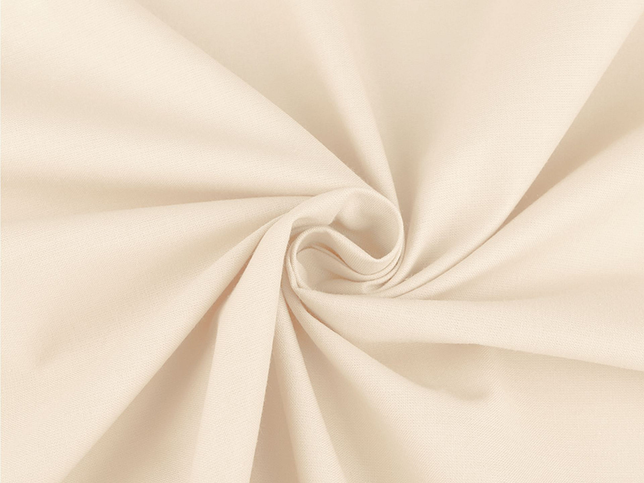 Cotton fabric / canvas single colour - Vanilla (1 Meter)