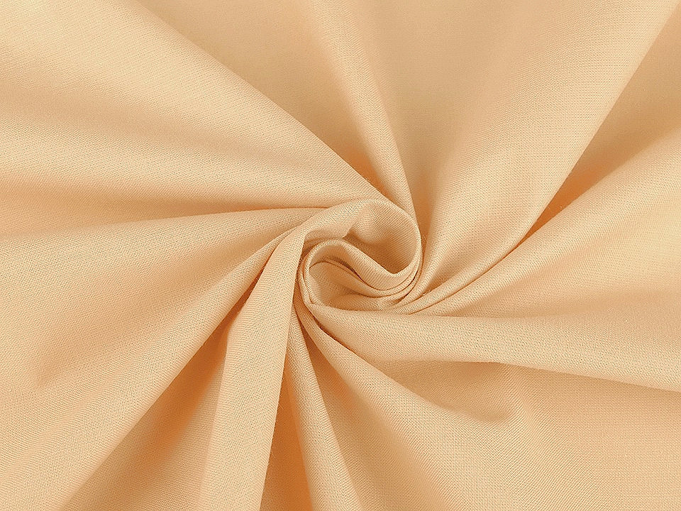 Cotton fabric / canvas single colour - Vanilla (1 Meter)