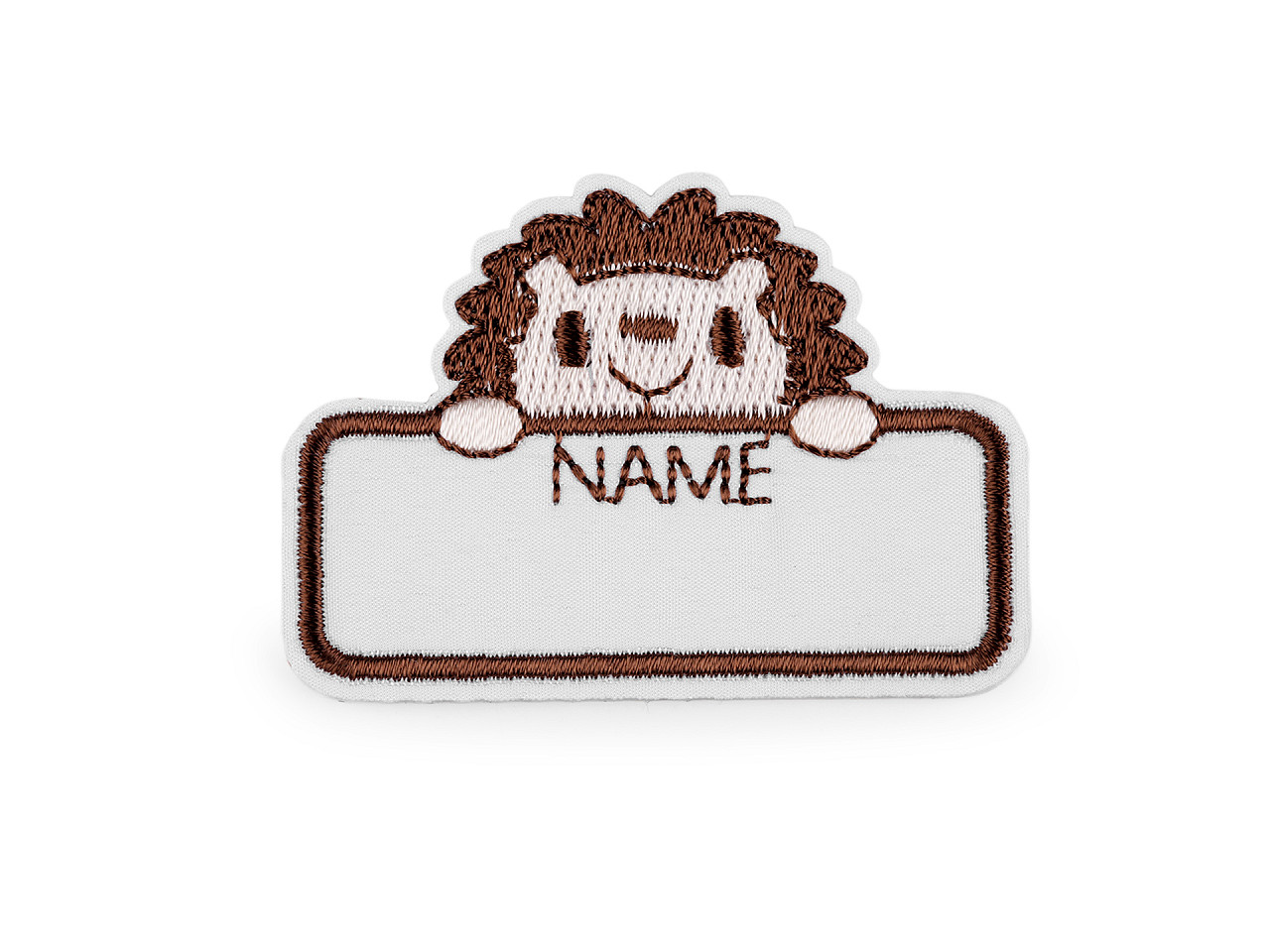 Adhesive textile name tag / label - White (10 Pieces)