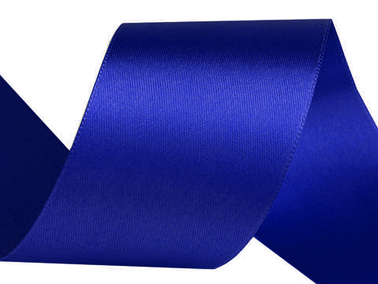 Double faced satin ribbon width 50 mm - Blue sapphire (20 Meters)