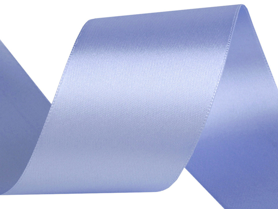 Double faced satin ribbon width 50 mm - Blue sapphire (20 Meters)