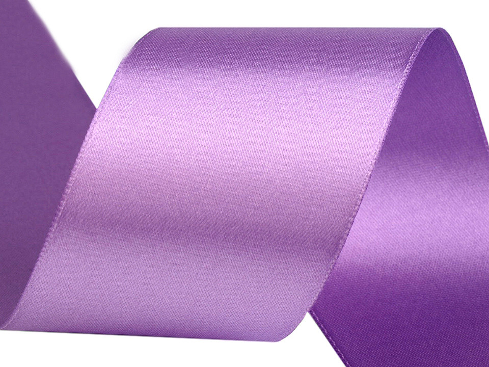 Double faced satin ribbon width 50 mm - Blue sapphire (20 Meters)