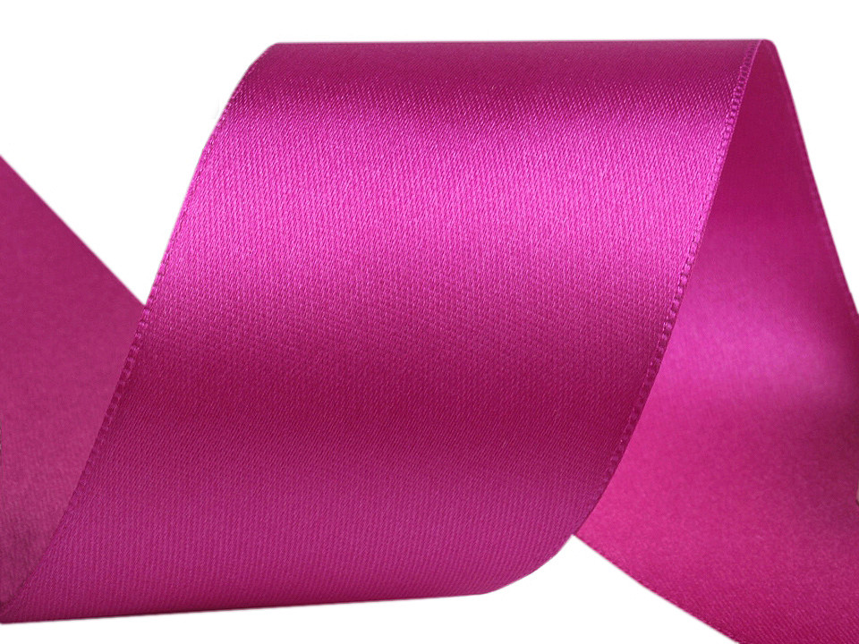 Double faced satin ribbon width 50 mm - Blue sapphire (20 Meters)