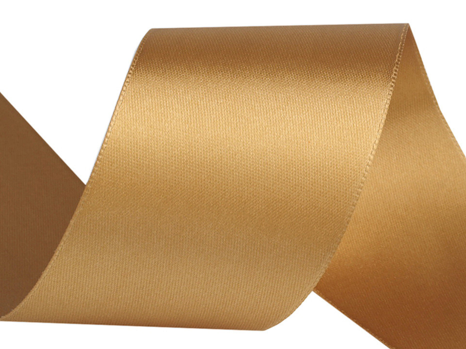 Double faced satin ribbon width 50 mm - Blue sapphire (20 Meters)