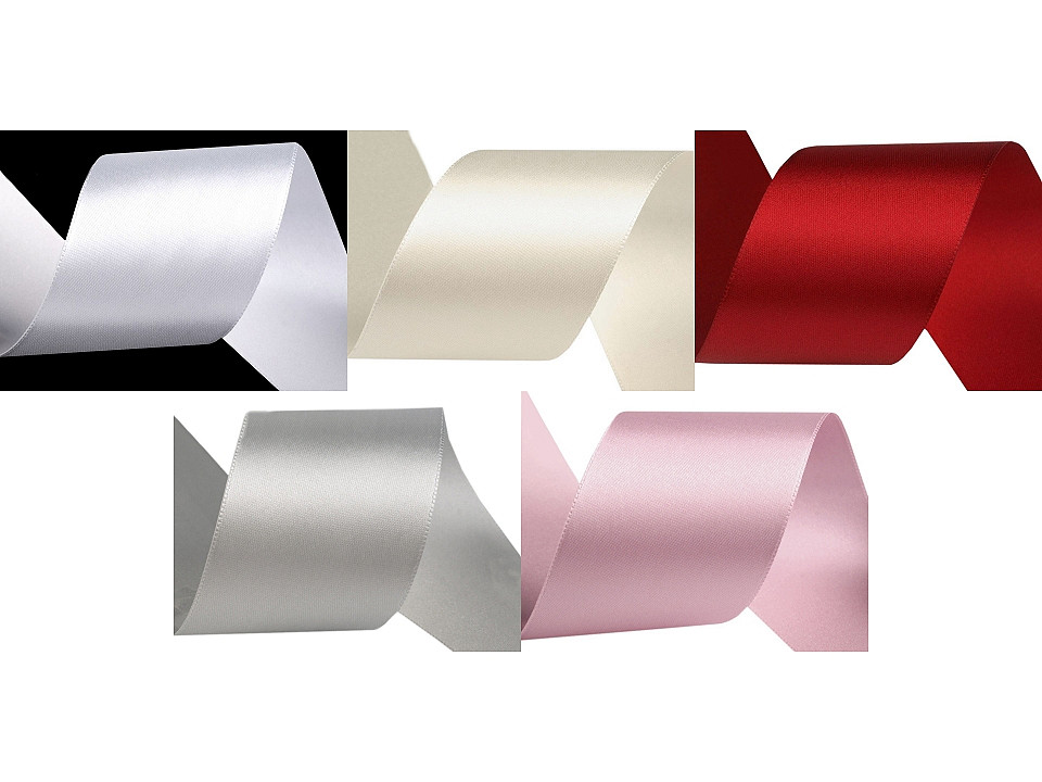 Double faced satin ribbon width 50 mm - Blue sapphire (20 Meters)