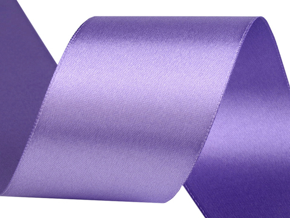 Double faced satin ribbon width 50 mm - Blue sapphire (20 Meters)