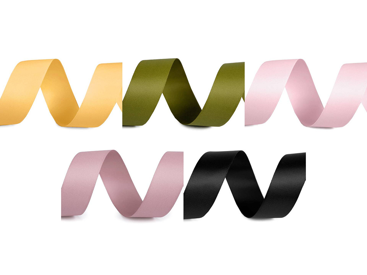 Double face satin ribbon width 24 mm matte - Light brown (20 Meters)