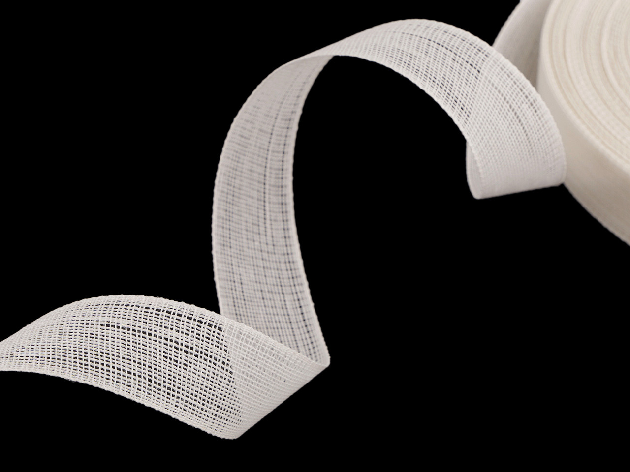 Cotton reinforcement, width 32 mm - Ecru light (1 Meter)