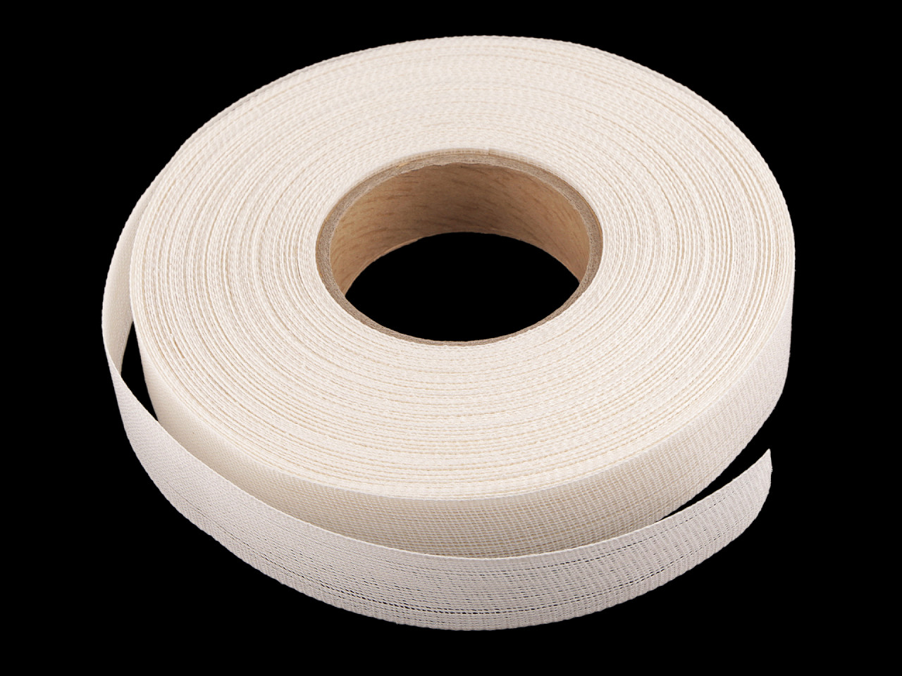 Cotton reinforcement, width 32 mm - Ecru light (1 Meter)