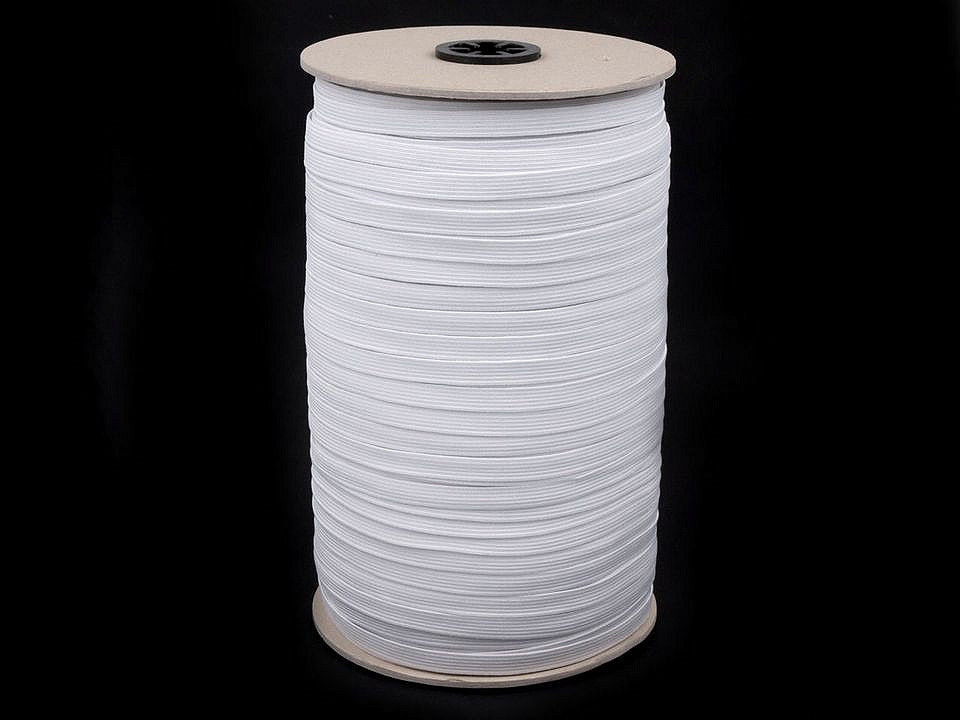 Lingerie elastic braid tape width 8 mm - Black (300 Meters)