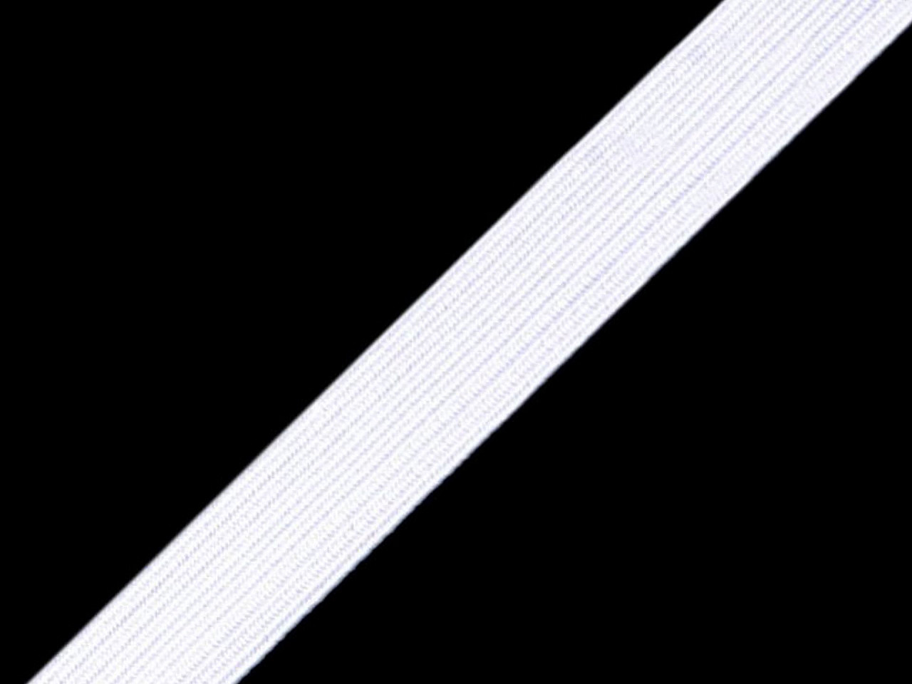 Lingerie elastic braid tape width 11 mm - White (300 Meters)