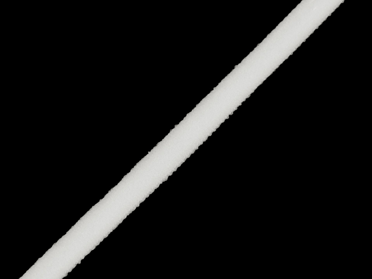 Lingerie bra strap shoulder elastic, filled width 5 mm - White (1 Meter)
