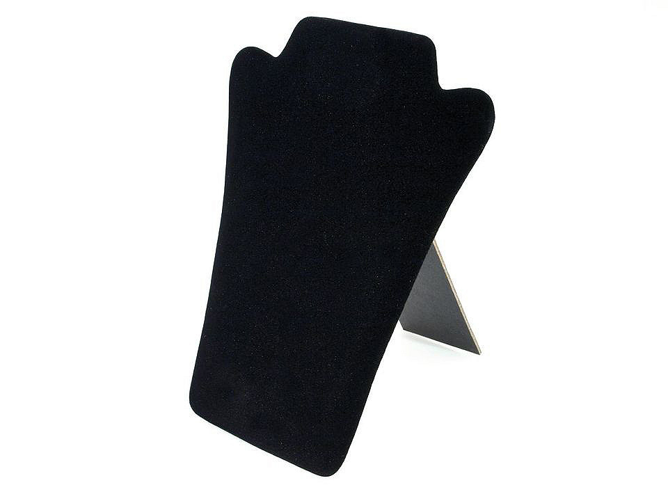 Necklace display stand ,velvet - Black (1 Piece)