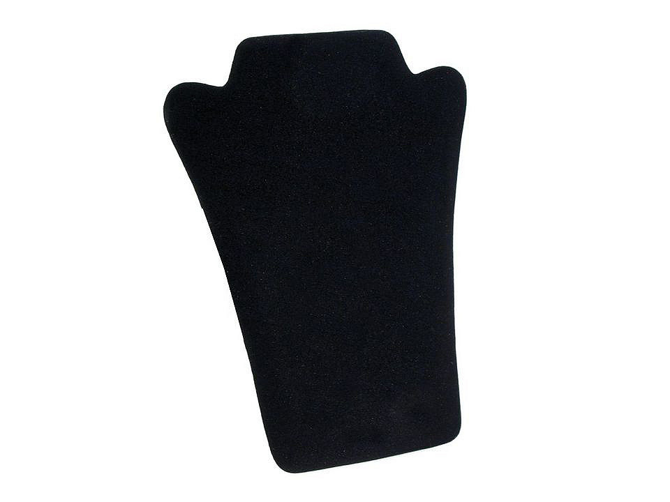 Necklace display stand ,velvet - Black (1 Piece)
