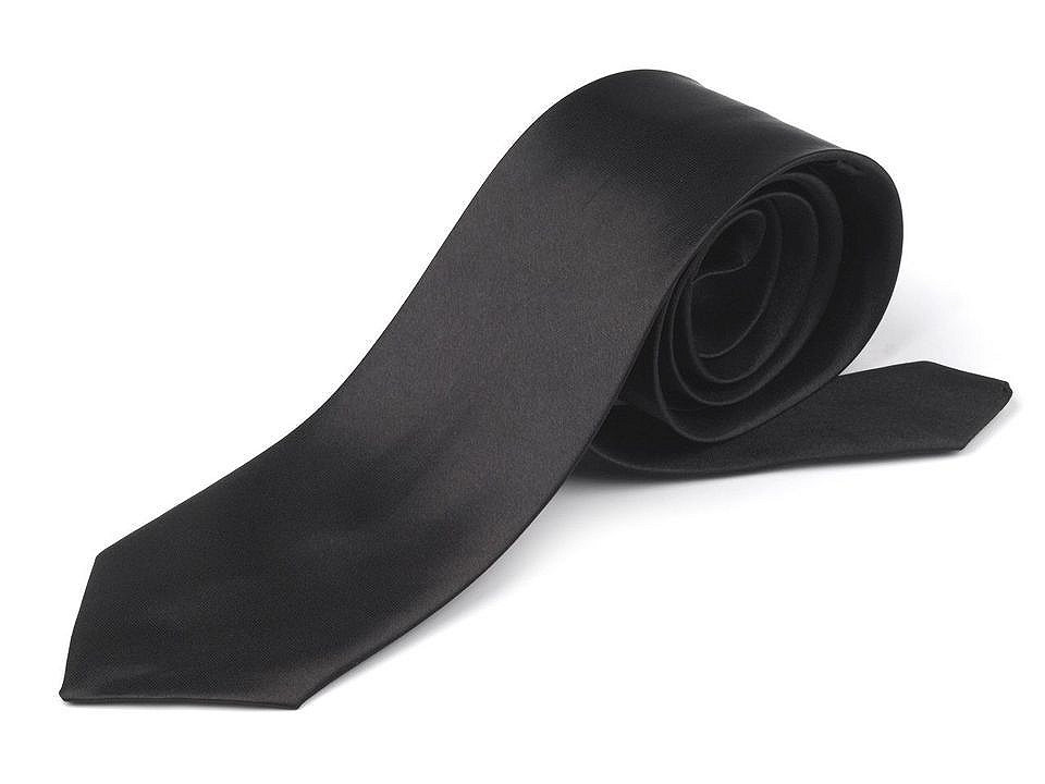 Satin tie - Black (1 Piece)