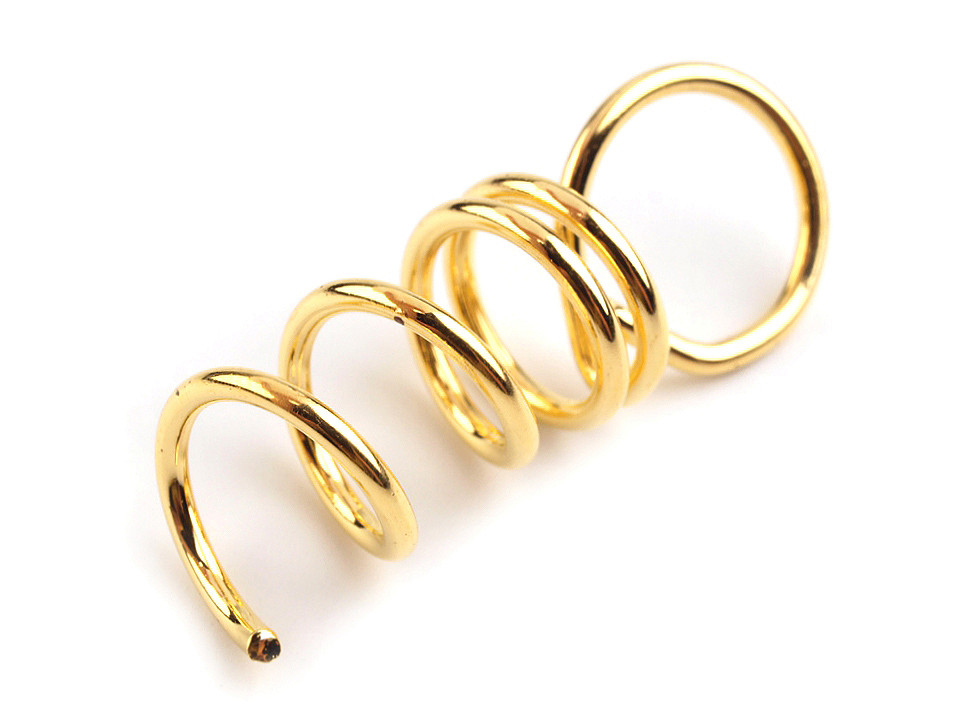 Metal screw eyelets for polystyrene shapes 1x3 cm - Platinum (100 Pieces)