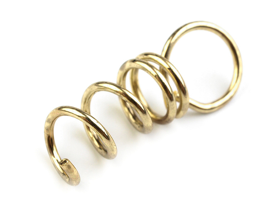 Metal screw eyelets for polystyrene shapes 1x3 cm - Platinum (100 Pieces)