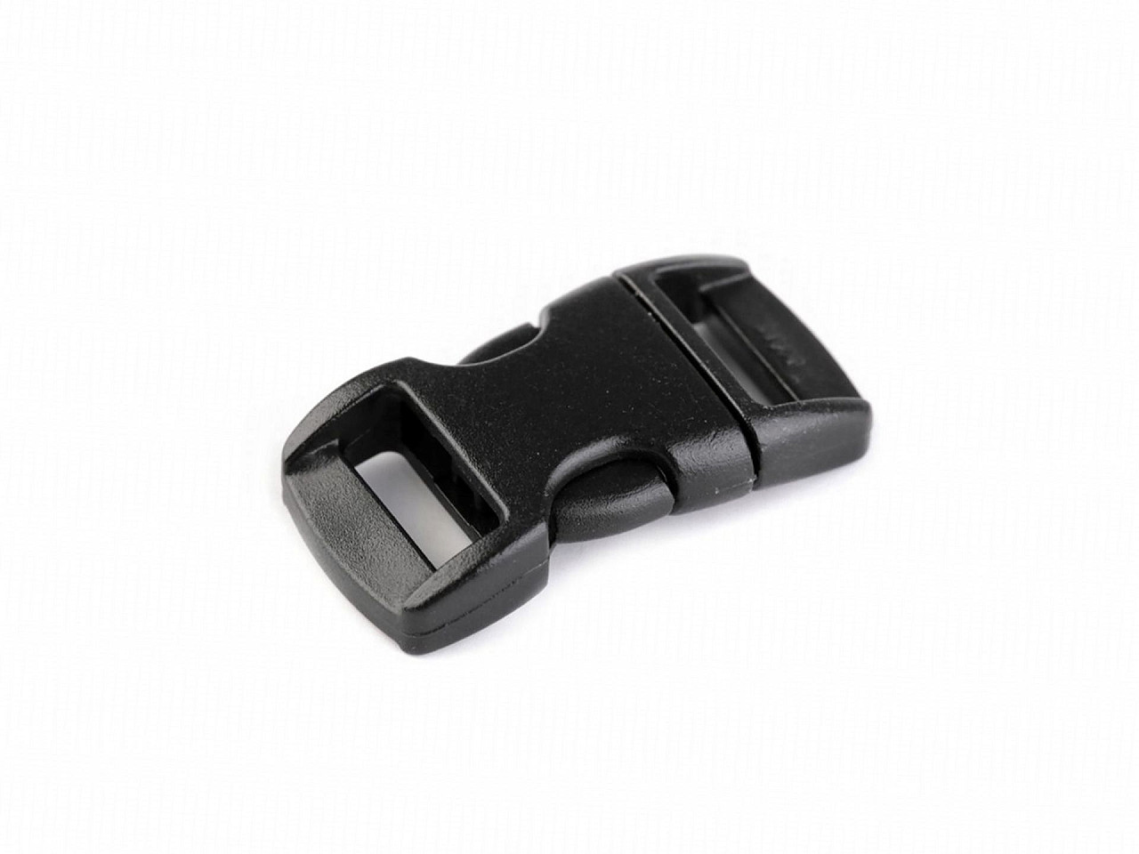 Side release buckle, arched, width 10 mm - Black (500 Pairs)