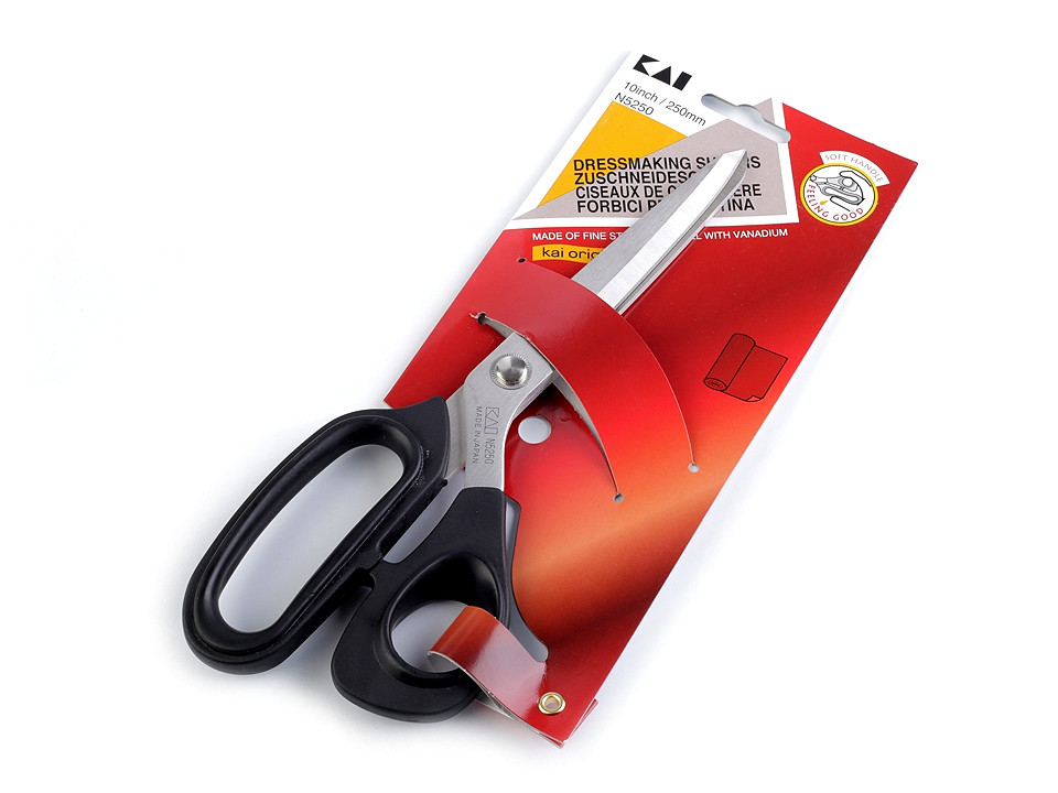Dressmaking shears kai length 25 cm - Black (1 Piece)