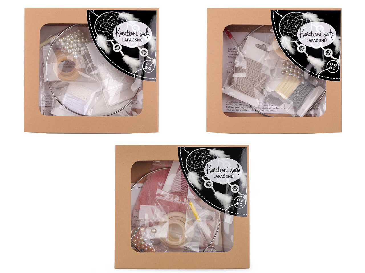 Creative kit dream catcher / diy ø20 cm - Powder (1 Piece)