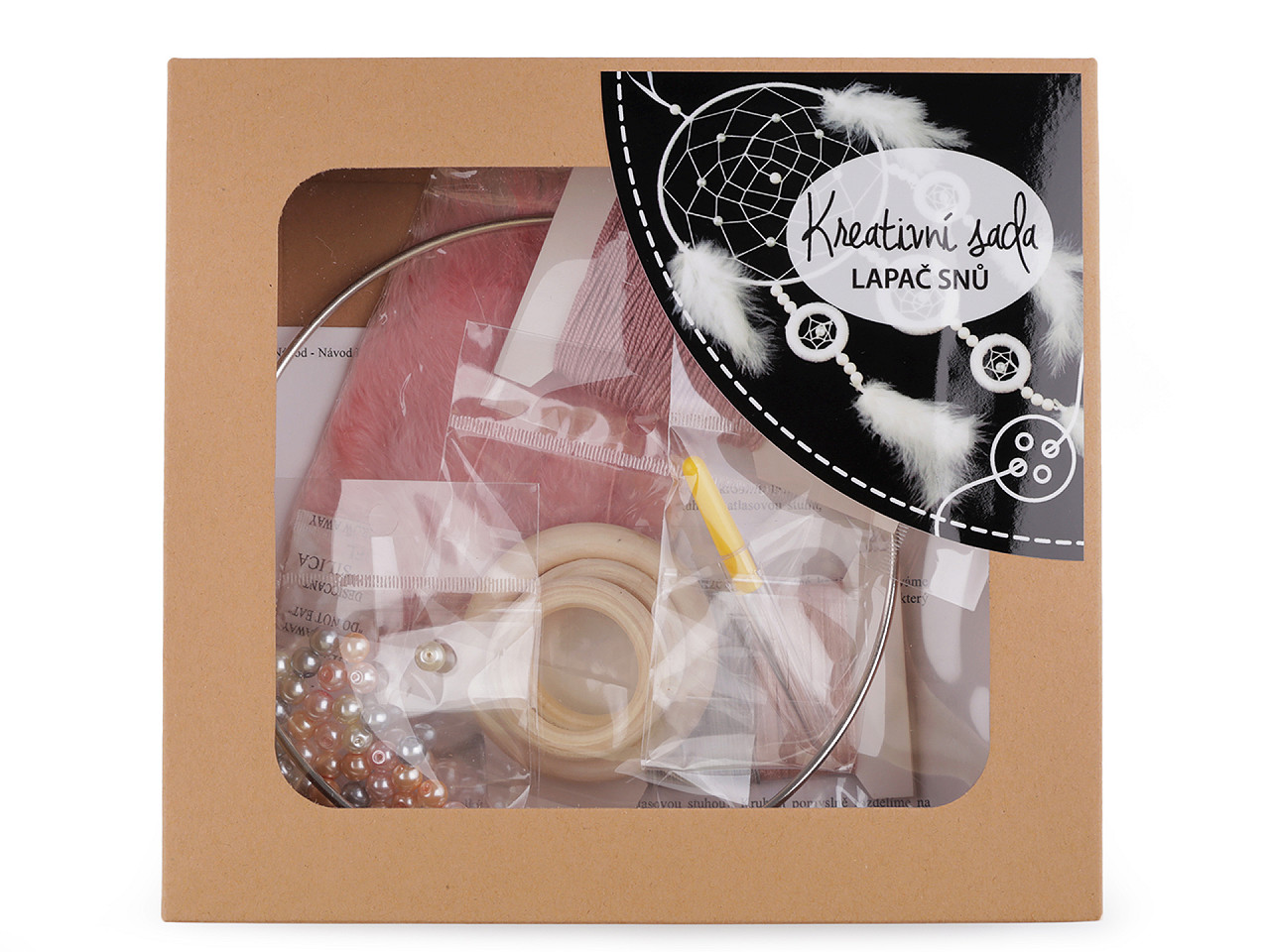 Creative kit dream catcher / diy ø20 cm - Powder (1 Piece)