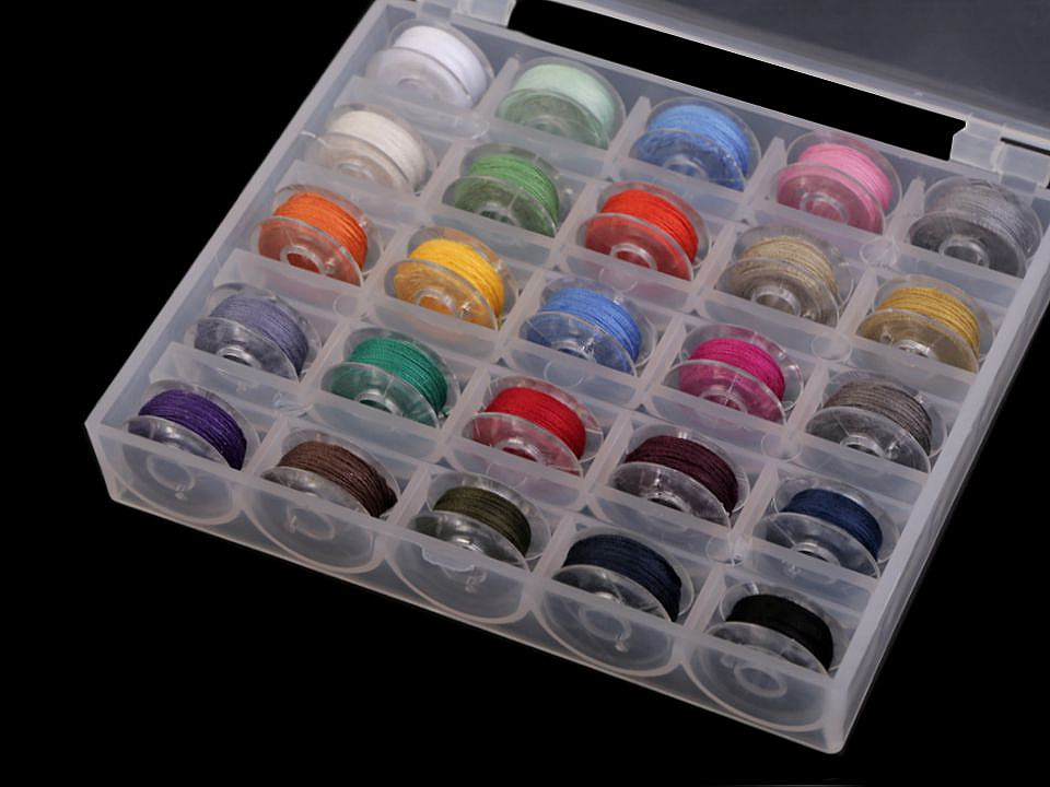 Bobbin box - Transparent (1 Box)