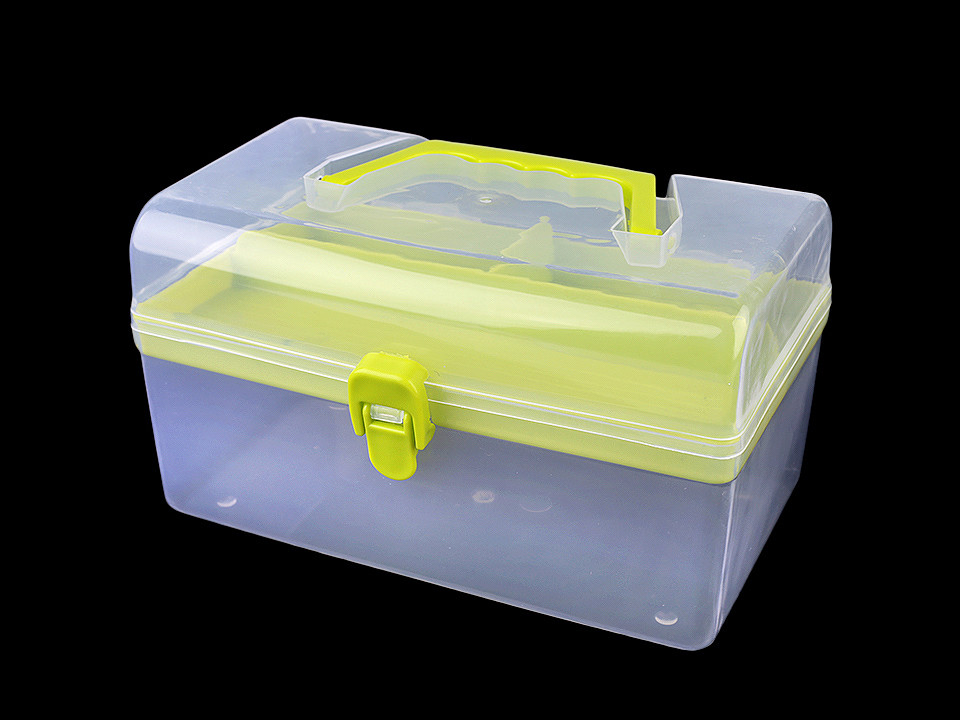 Plastic storage box organizer / case - Light pink (1 Piece)