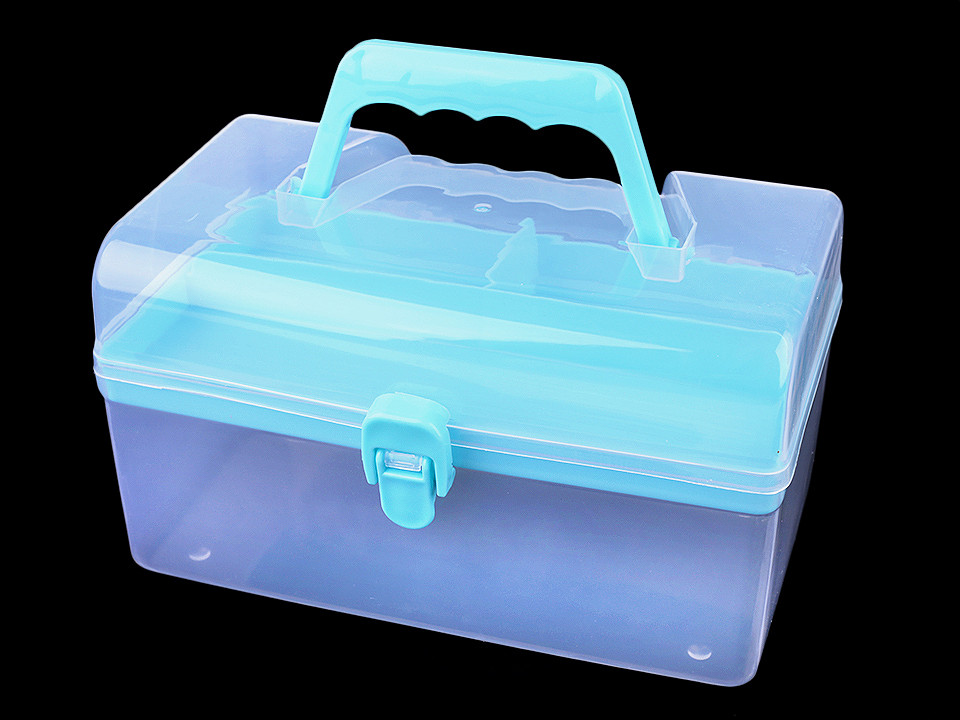Plastic storage box organizer / case - Light pink (1 Piece)