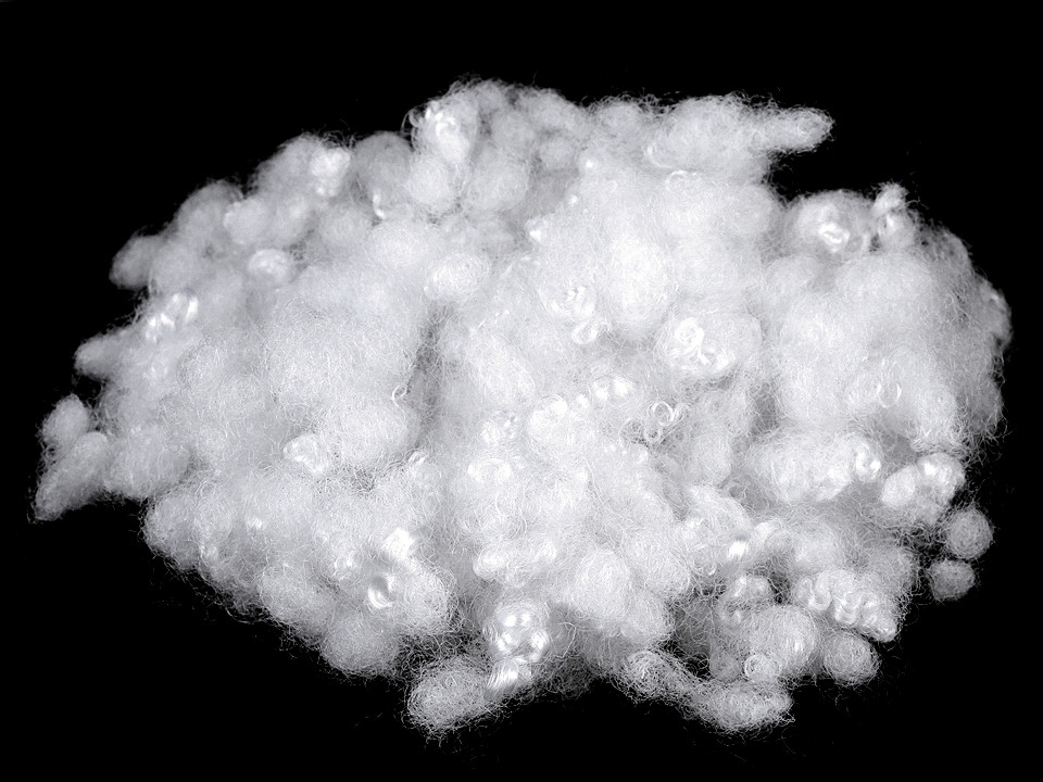 Hollow fiber polyester ball fiber filling / toy stuffing, 5 kg, not bleached - White (1 Bag)