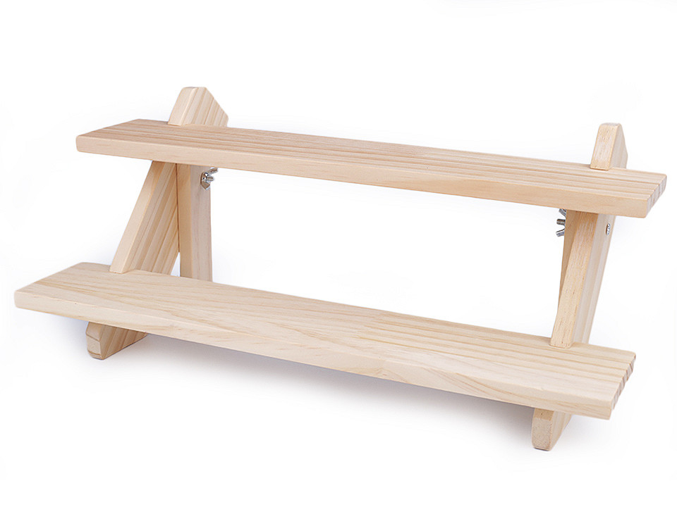 Wooden display stand - Natural light (1 Piece)