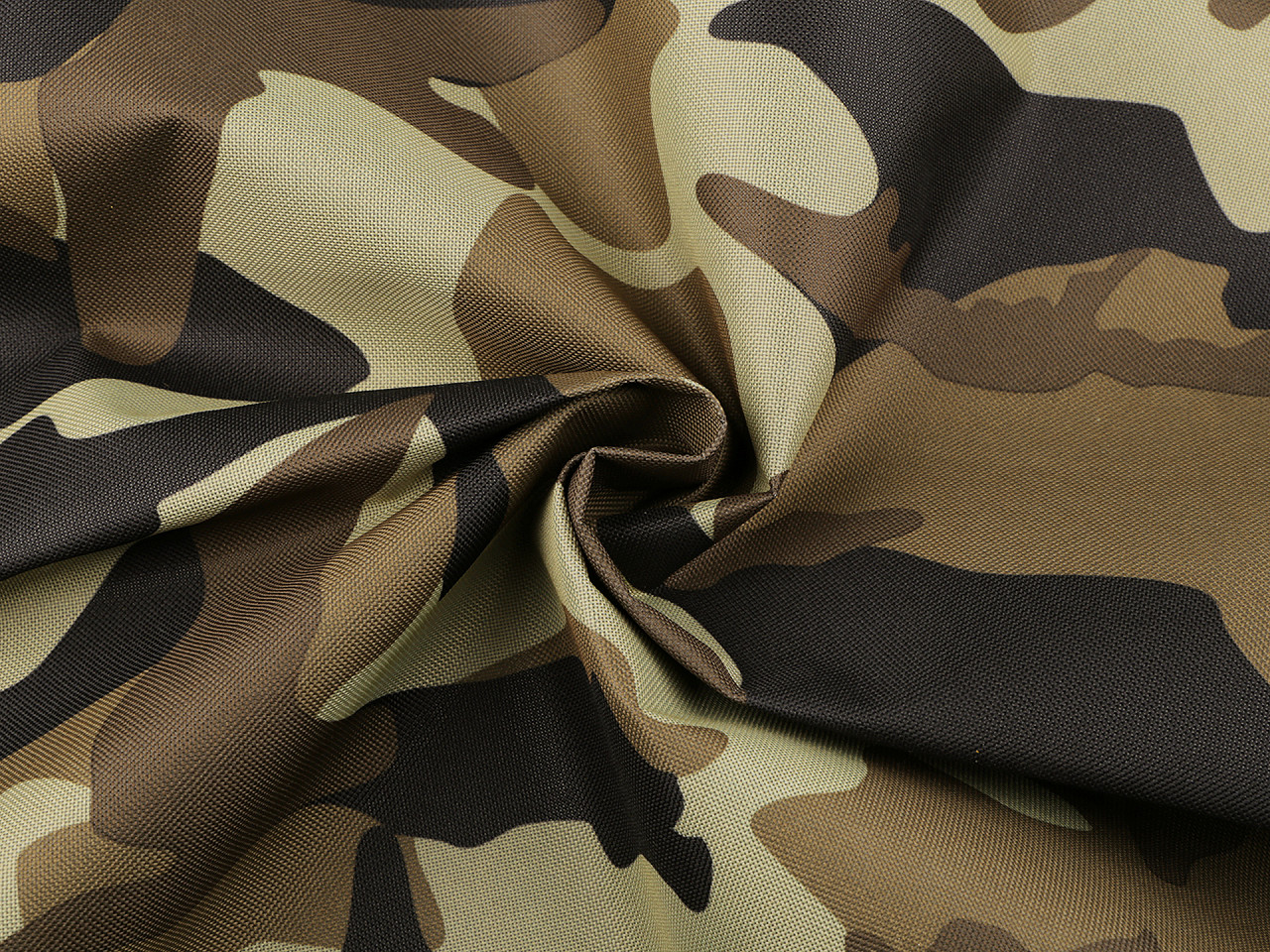 Outdoor fabric 600d, pvc coated, camouflage - Green (1 Meter)