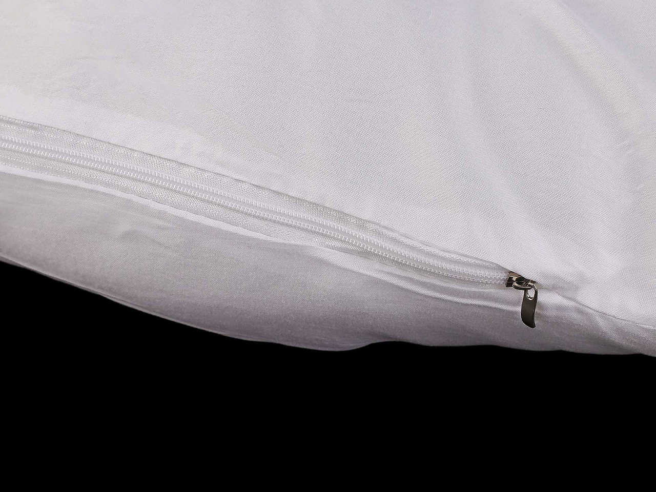Hollow fiber pillow / pillow pes insert 45x45 cm 400 g with zipper - White (1 Piece)