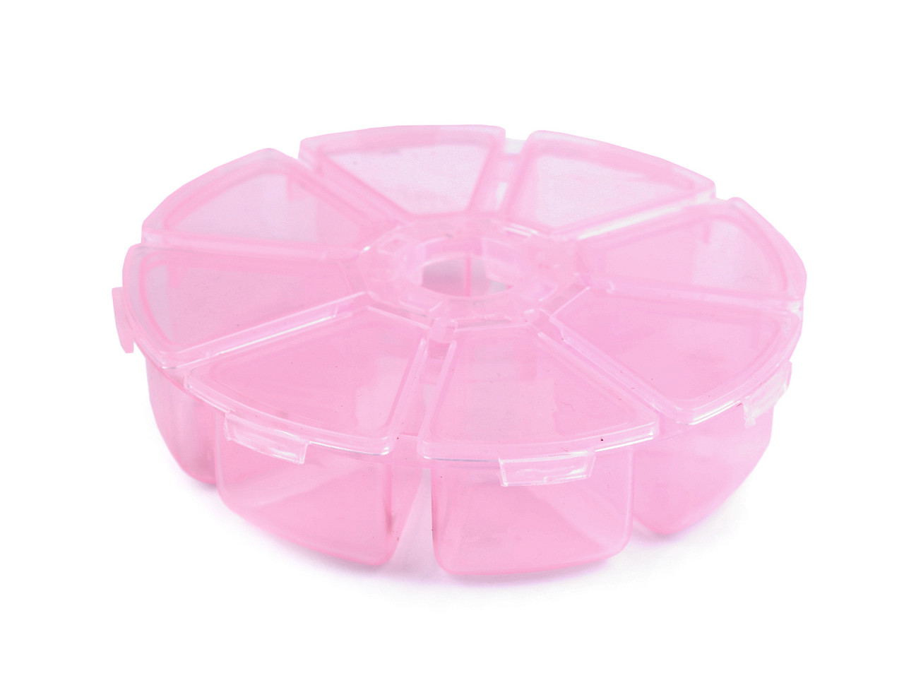 Plastic box / storage container ø10 cm - Transparent (1 Piece)