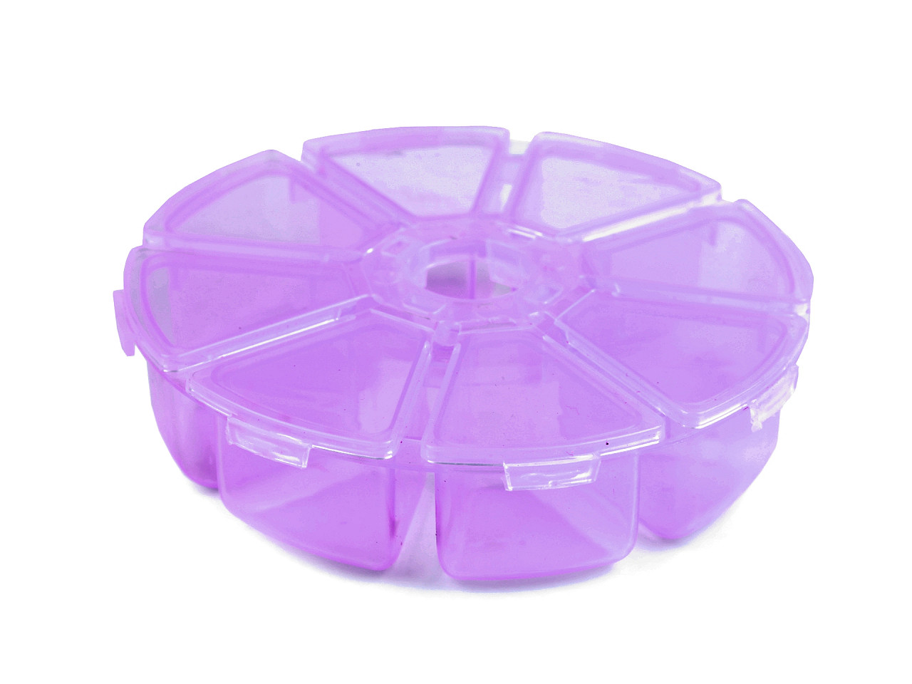Plastic box / storage container ø10 cm - Transparent (1 Piece)