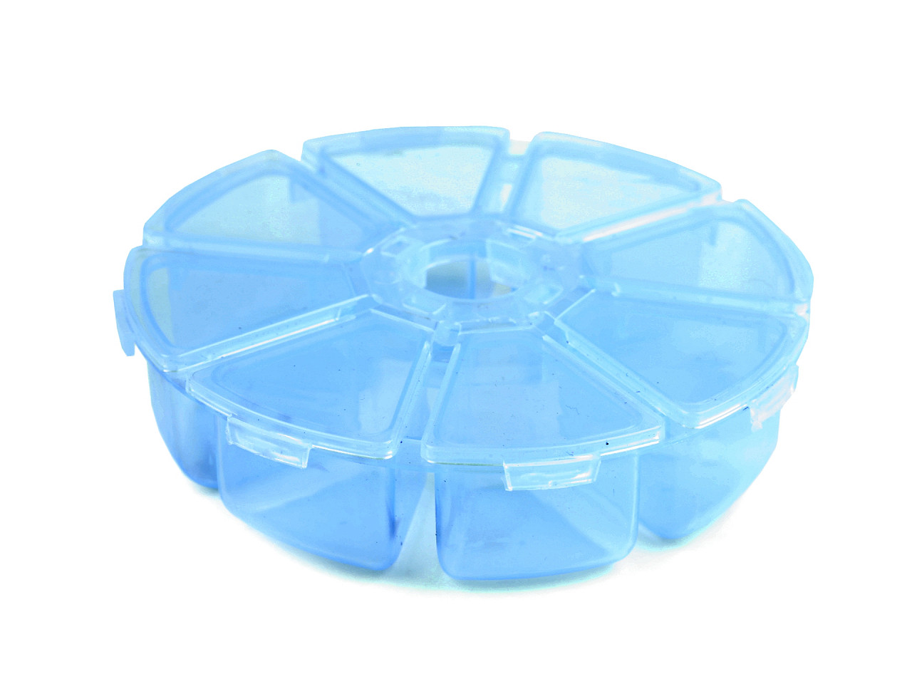 Plastic box / storage container ø10 cm - Transparent (1 Piece)