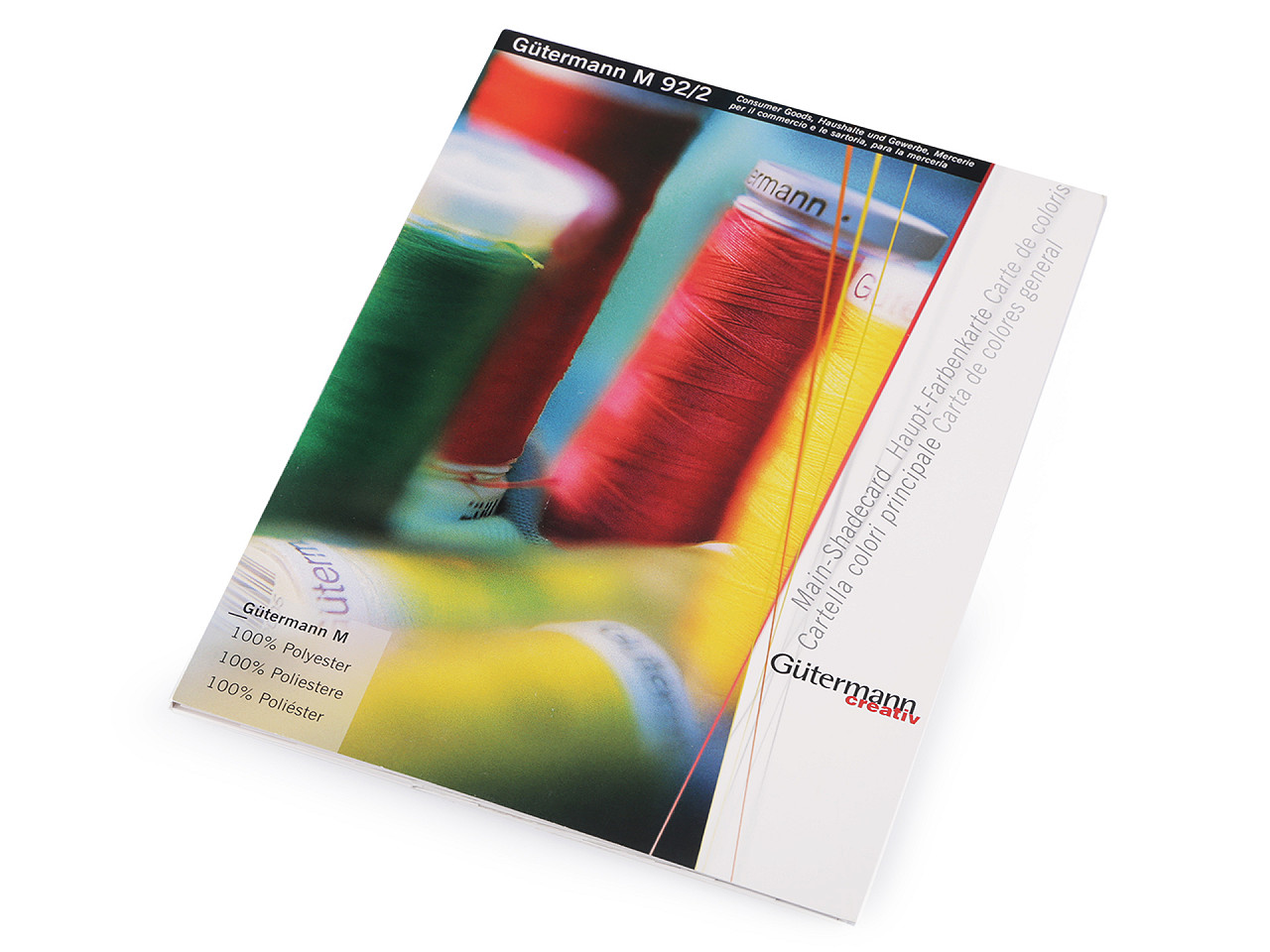 Colour card for threads - gütermann 100 m, 500 m, jeans - As pictured (1 Piece)