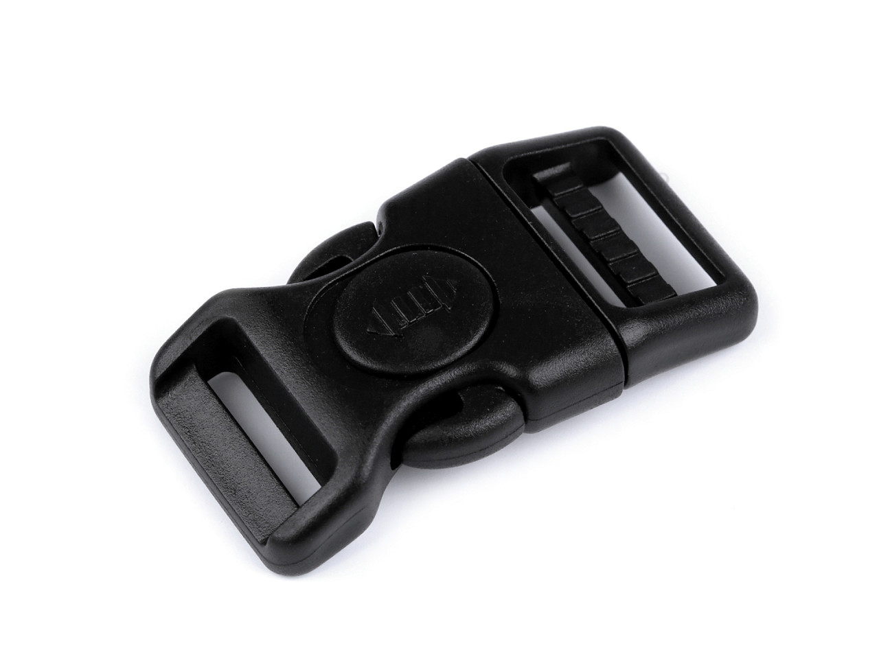 Frost-resistant tri-glide slider / side release buckle, 20 mm, 25 mm - Black (100 Sets)